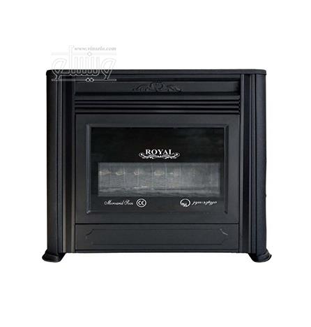 بخاری گازی مروارید سوز شرق طرح شومینه رویال مدل 12000 Morvarid Sooz Shargh Royal Fireplace Gas Heater