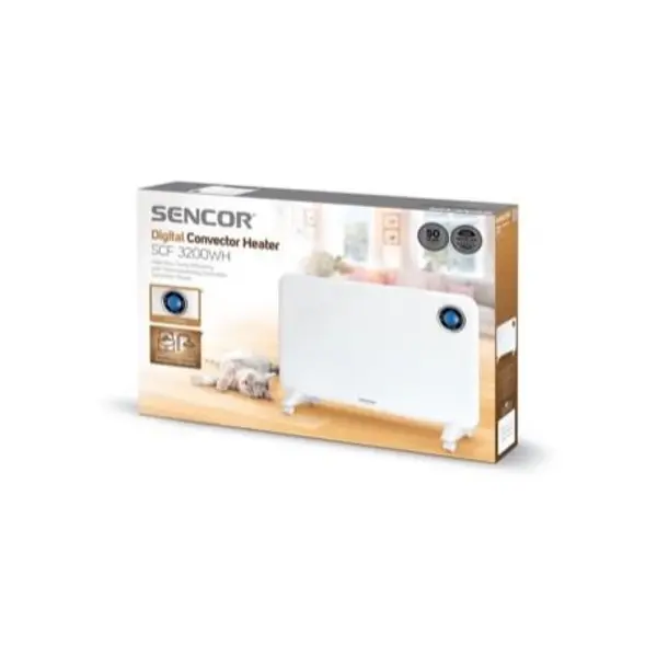 بخاری کانوکتور دیجیتال 1500 وات سنکور مدل SCF 3200WH SENCOR DIGITAL CONVECTOR HEATER - 2