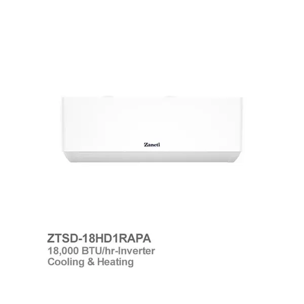 کولر گازی 18 هزار اینورتر زانتی مدلZTSD-18HD1RAPA Zaneti ZTSD-18HD1RAPA 18000 Air Conditioner