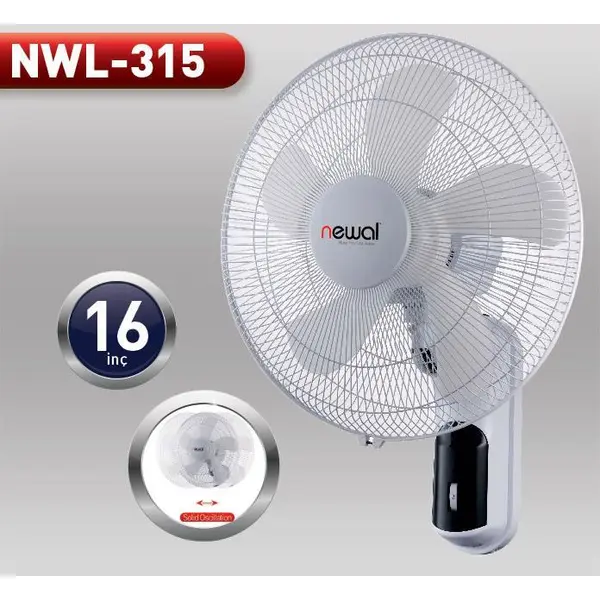 پنکه دیواری نیوال مدل NWL-315 Newal Wall Fan