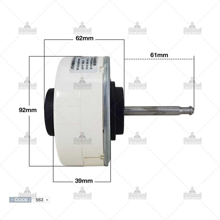 موتور فن داخلی 30 وات DC مدل RD-310-30-8A کولر پاناسونیک