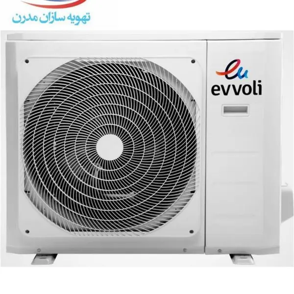 داکت اسپلیت 24 هزار ایوولی به همراه کویل آبگرم و ترموستات لمسی 24.evvoli