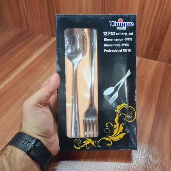 قاشق و چنگال یونیک آلمان استیل خالص قاشق و چنگال استیل خارجی - 2