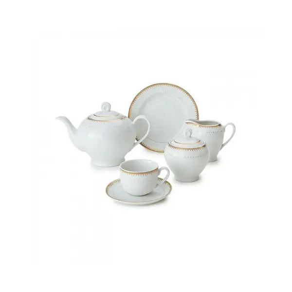 سرویس غذاخوری زرین 102 پارچه 12 نفره سری ایتالیا اف طرح سپیدار درجه عالی Zarin Iran Porcelain Italia-F Sepidar Dinnerware Set 102 Pcs Top Grade - 3