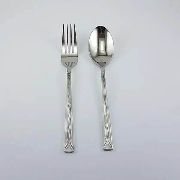 قاشق چنگال 12 پارچه استیل یونیک کد 5744 - 2