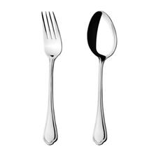 سرویس قاشق و چنگال 12 پارچه ناب استیل مدل ونیز براق Nab Steel Veniz Fork And Spoon