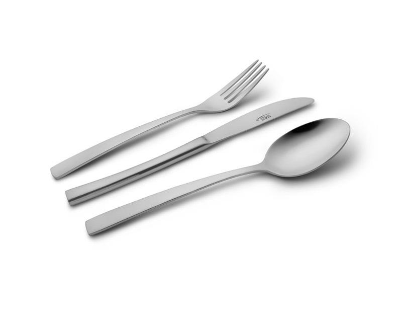 سرویس قاشق و چنگال 136 پارچه ناب استیل مدل فلورانس ساده Nab Steel Felorance Cutlery Set 136 Pcs