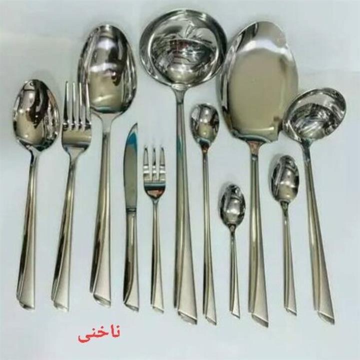 سرویس قاشق چنگال 144پارچه 24 نفره طرح ناخنی مارک یونیک خیلی باکیفیت