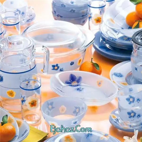 سرویس آرکوپال 19 پارچه لومینارک فرانسه مدل پوئم آبی لومینارکLuminarc - 2