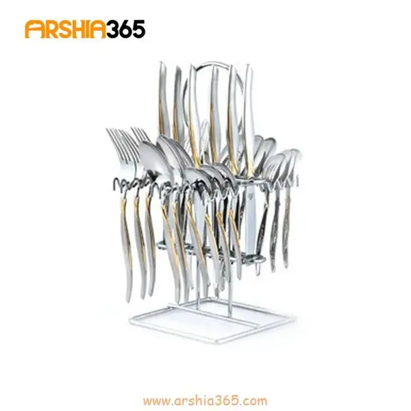 سرویس قاشق چنگال 26 تکه رومیزی عرشیا - 2