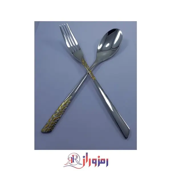 سرویس قاشق و چنگال 30 نفره 151 پارچه رزنتال طرحدار نیمه طلایی 4400ج