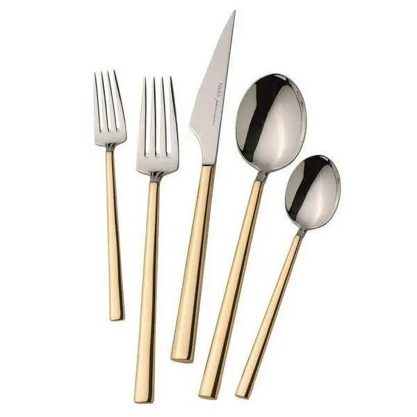 سرویس قاشق و چنگال 84 پارچه کاراجا مدل halley gold - 2