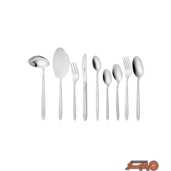 سرویس قاشق و چنگال 98 پارچه ناب استیل مدل فلورانس براق