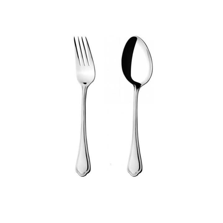 قاشق و چنگال ناب استیل مدل سلیا Nab Steel Selia Spoon and Fork