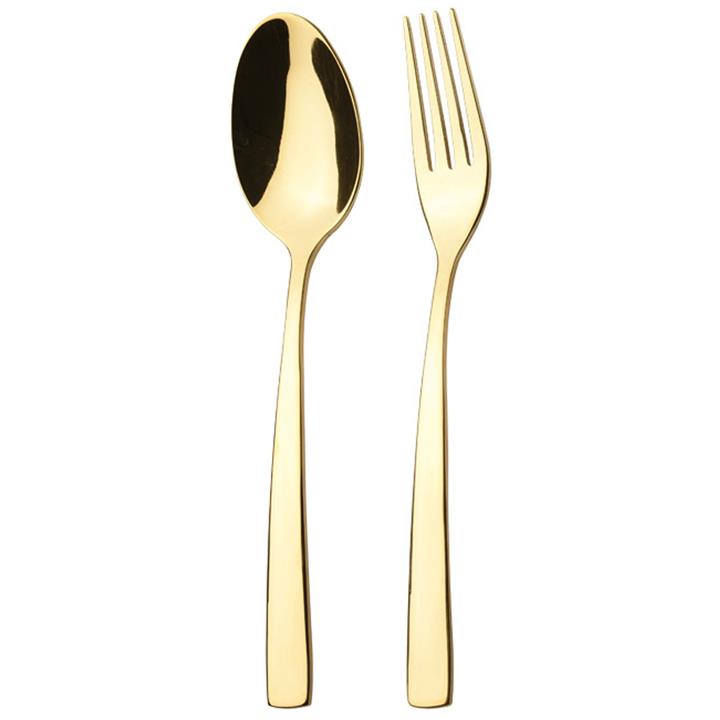 قاشق و چنگال ناب استیل مدل سلیا Nab Steel Selia Spoon and Fork