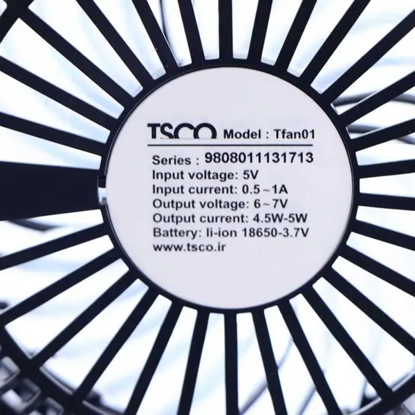 پنکه رومیزی تسکو مدل TFan 01 TSCO TFan 01 Fan