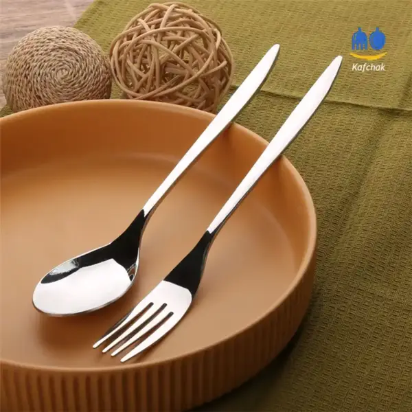 قاشق و چنگال Unique – مدل آتن – استیل براق - 2