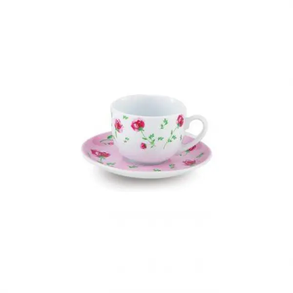 چایخوری چینی زرین 12 پارچه ایتالیا اف پینک رز درجه یک - 2