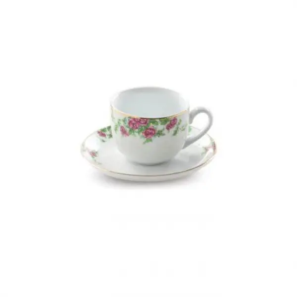 چایخوری چینی زرین 12 پارچه ایتالیا اف بیدگل درجه عالی - 4