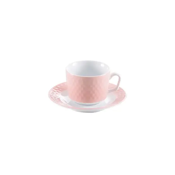 ست فنجان و نعلبکی 12 پارچه چینی زرین ایران سری رادیانس مدل ماربل درجه عالی Zarin Iran Procelain Inds Radiance Marble Cup and Saucer Set 12 Pcs Top Grade - 2