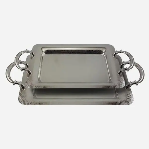 سینی کروم دو تکه یونیک کد1607 (وارداتی)