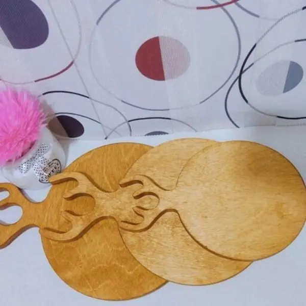 تخته سرو گوزن 3 عددی مدل گرد - 2
