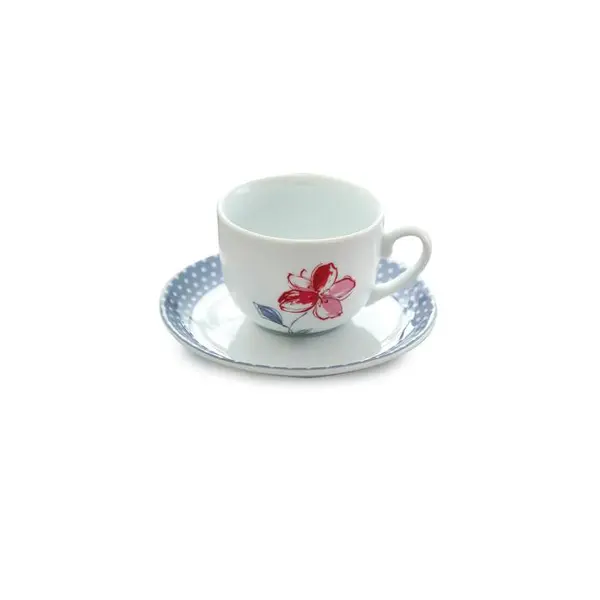 سرویس چینی زرین 6 نفره چای خوری والنسیا ارغوانی 12 پارچه - 6