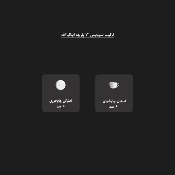 سرویس چینی زرین 6 نفره چای خوری والنسیا ارغوانی 12 پارچه - 4