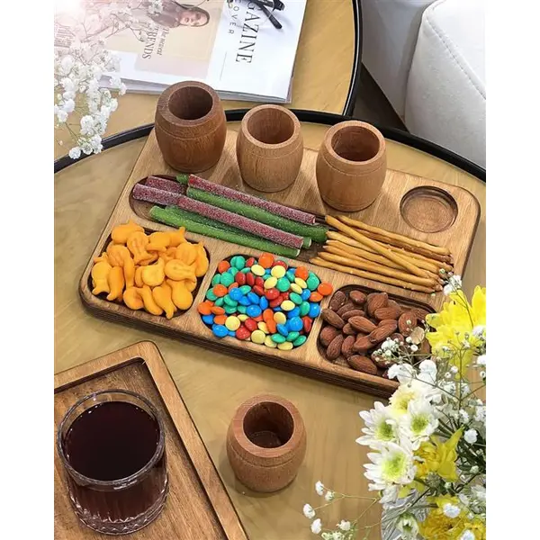 تخته سرو شات دار 8 خانه چوبی