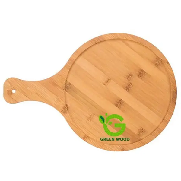 تخته سرو پیتزا چوبی بامبو مدل D30 کد Gw140201001 - 2