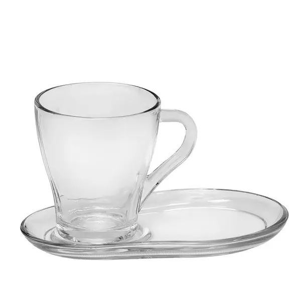 فنجان و نعلبکی بلور کاوه مدل Florance Kaveh CrystalFlorance Cup And Saucer