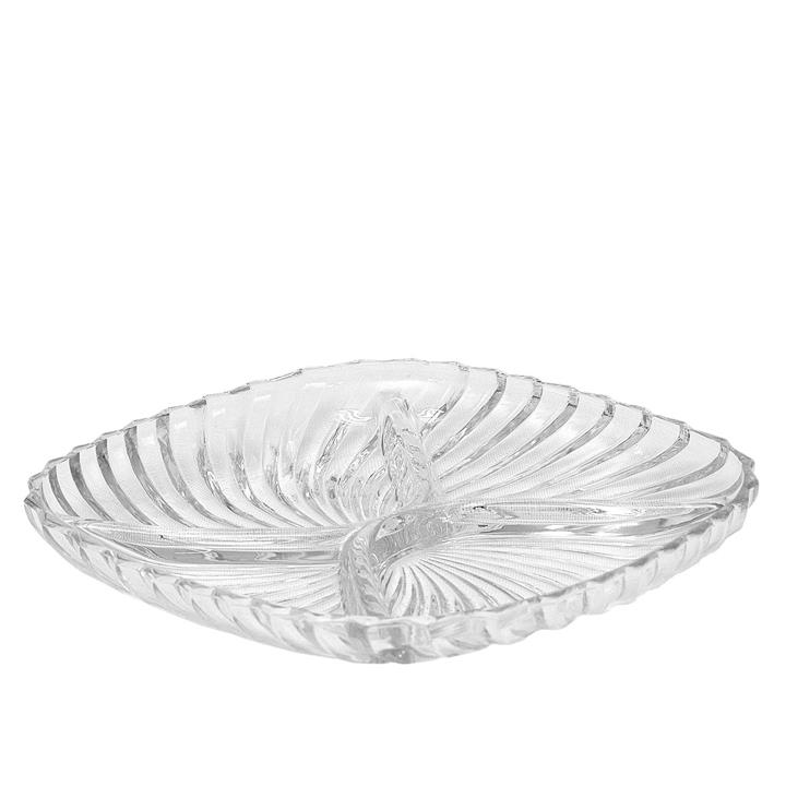 اردو خوری بلور کاوه مدل Santa Kaveh Crystal Santa Serving Dish