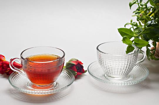 ست فنجان و نعلبکی  بلور کاوه مدل Venice بسته 6 عددی Kaveh Crystal Venice  Cup And Saucer Pack Of 6