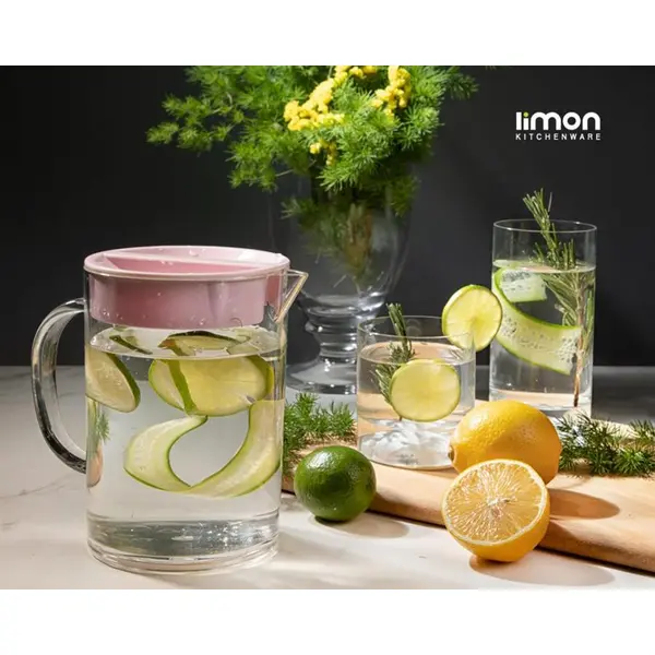پارچ کریستالی گرد کوتاه لیمون