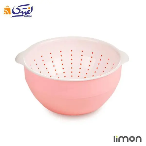 ست کاسه و آبکش گرد سایز 1 لیمون کد 1066 - 3