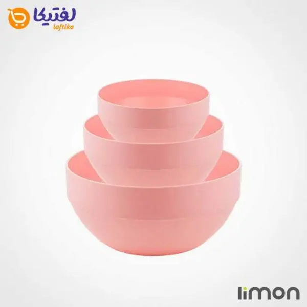 ست کاسه گرد سه سایز ساده لیمون کد 1146