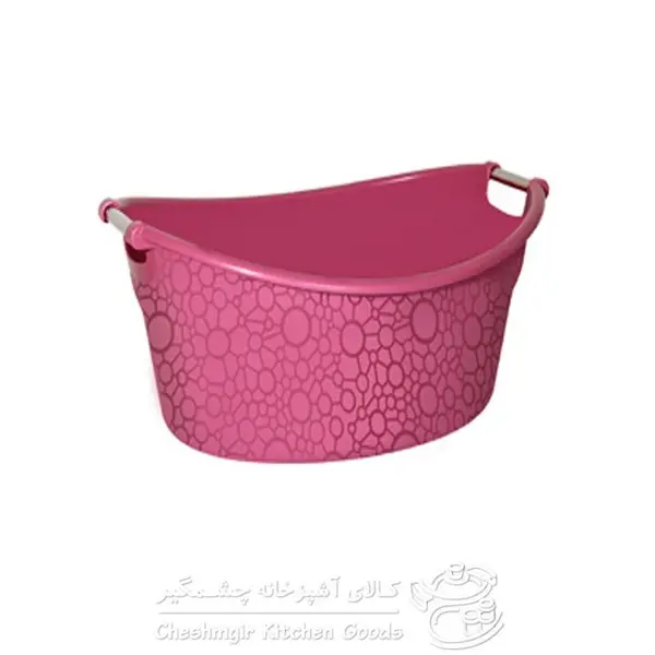 لگن بیضی دسته استیل کوچک لیمون کد 154435 - 4