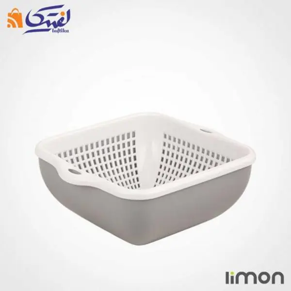 ست کاسه و آبکش چهارگوش سایز 2 لیمون کد 5743 - 3