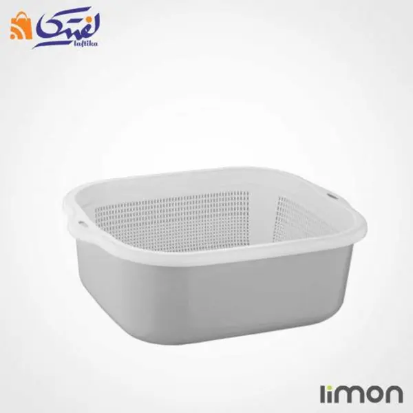 ست آبکش و لگن نسیم سایز 3 لیمون کد 0203 - 4