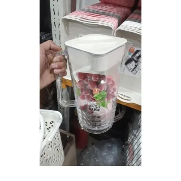 پارچ4گوش اکرولیککریستالی نشکن لیمون الوان بسیار جنس خوب - 2