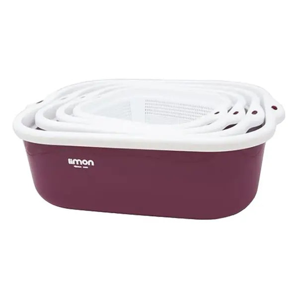 ست آبکش و آبگیر لیمون - بسته 4 عددی Limon Basin And Basket Set