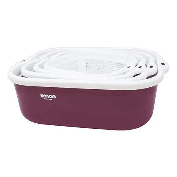 ست آبکش و آبگیر لیمون - بسته 4 عددی Limon Basin And Basket Set