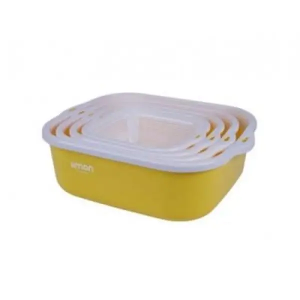 سرویس 8 پارچه آبکش و لگن نسیم لیمون کد 02635 - 6