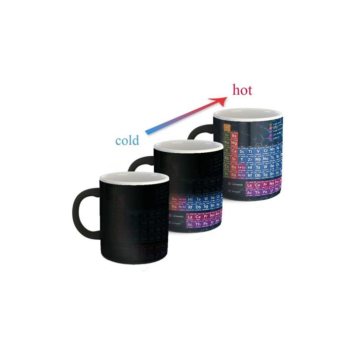 ماگ حرارتی زیزیپ مدل جدول مندلیوف 918M ZeeZip Mendeleev Tabelle 918M Heat Sensitive Mug