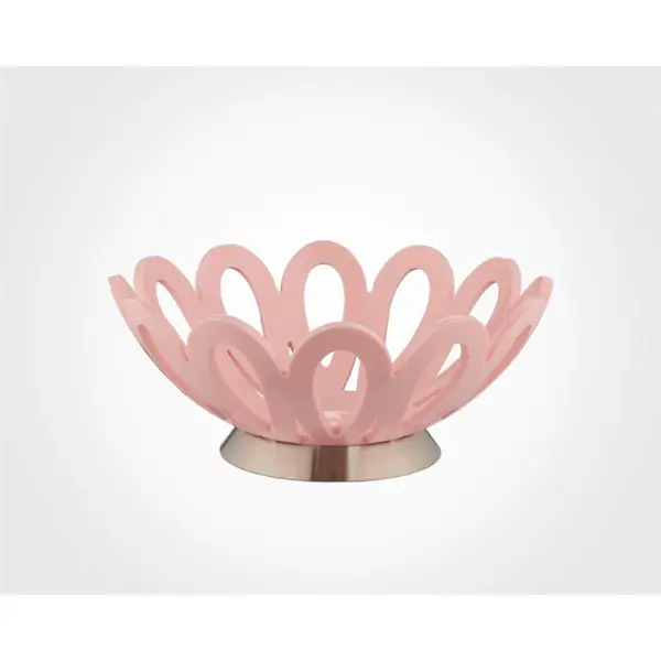 سبد میوه کوچک پایه استیل لیمون کد 1383 - 2