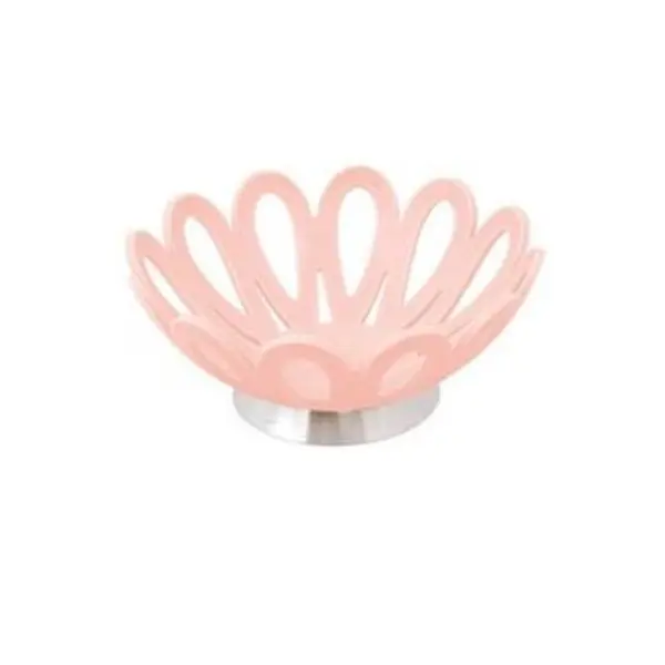 سبد میوه کوچک پایه استیل لیمون کد 13835