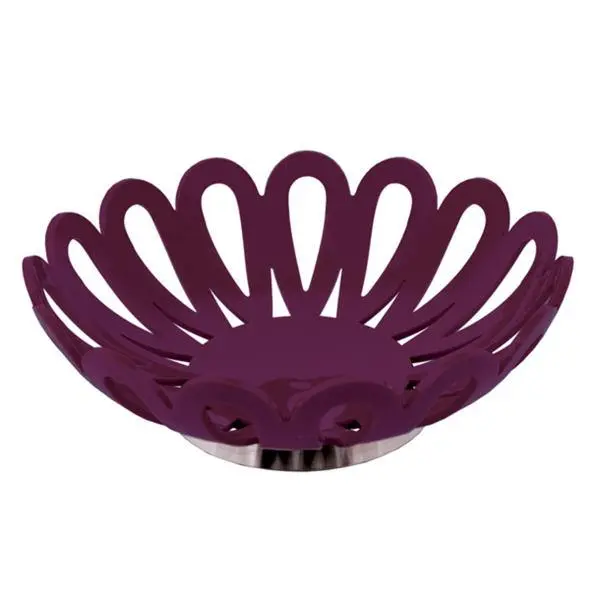 سبد میوه کوچک پایه استیل لیمون کد 13835