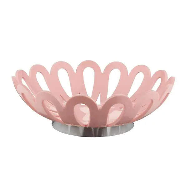 سبد میوه بزرگ پایه استیل لیمون کد 15835 - 2