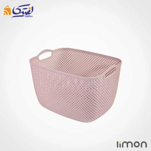 سبد رخت لیمون مستطیل متوسط طرح بافت 2277