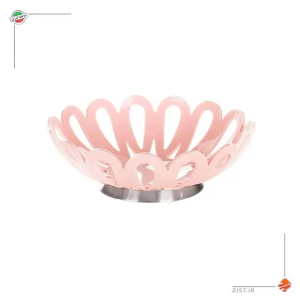 سبد میوه متوسط پایه استیل لیمون کد 26835 - 5